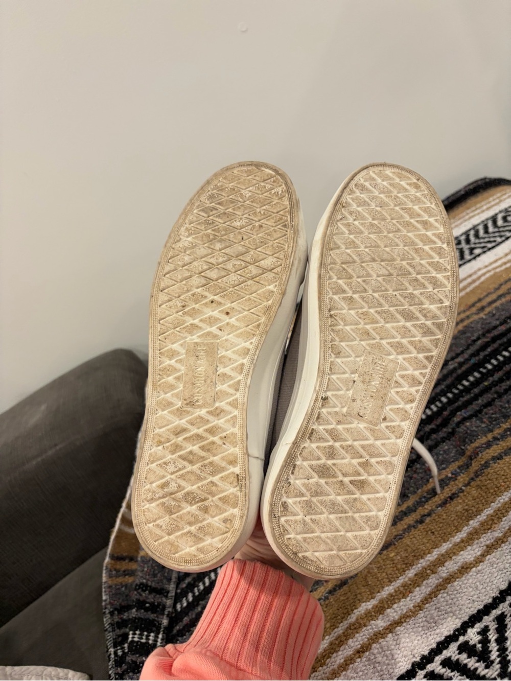 Women’s Casual Canvas Sneakers - Light Grey - Picture 5 of 5